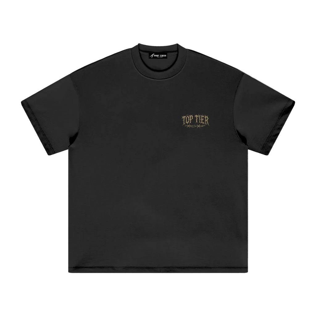 Top Tier Barbed Wire Heavyweight Earth Tone T-Shirt