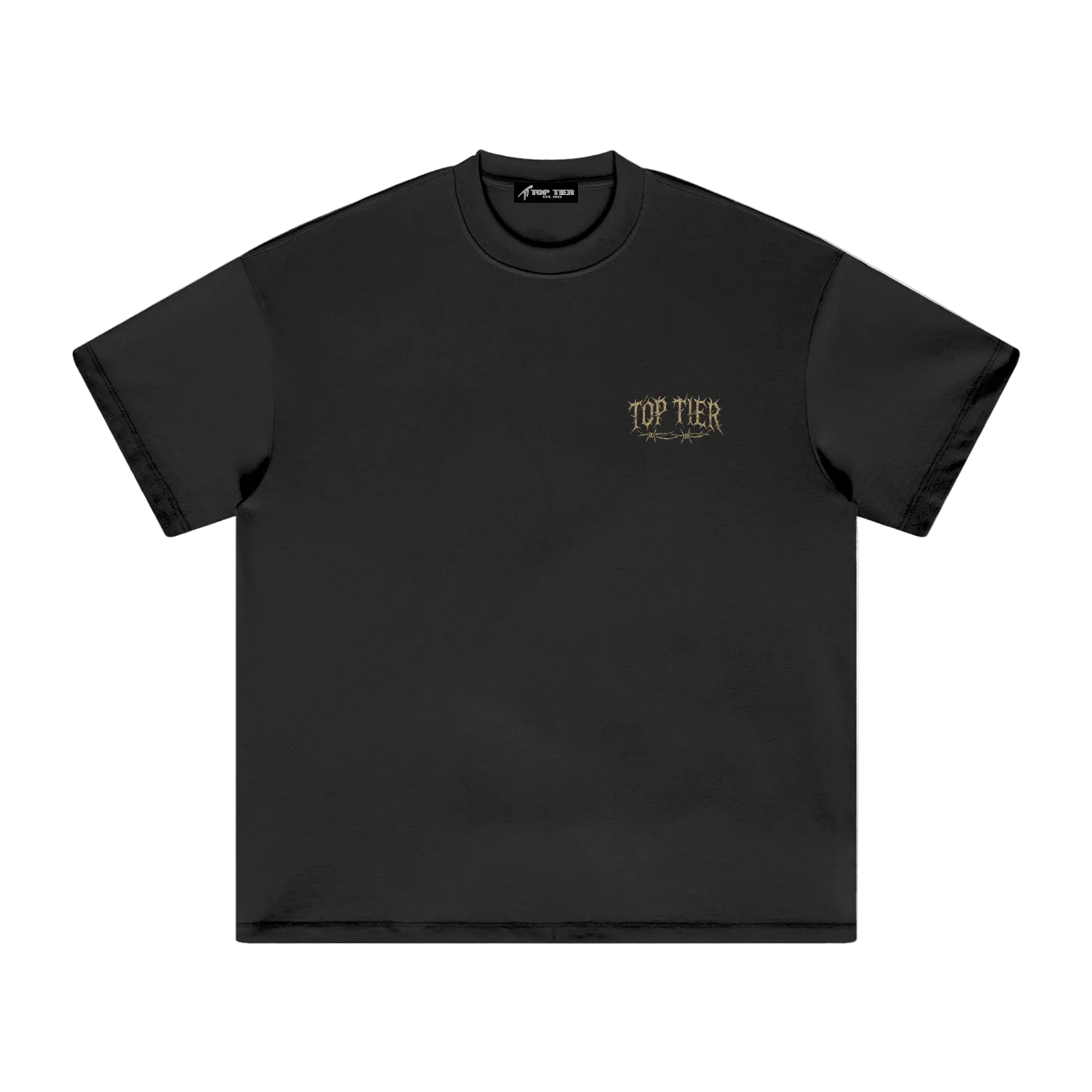 Top Tier Barbed Wire Heavyweight Earth Tone T-Shirt