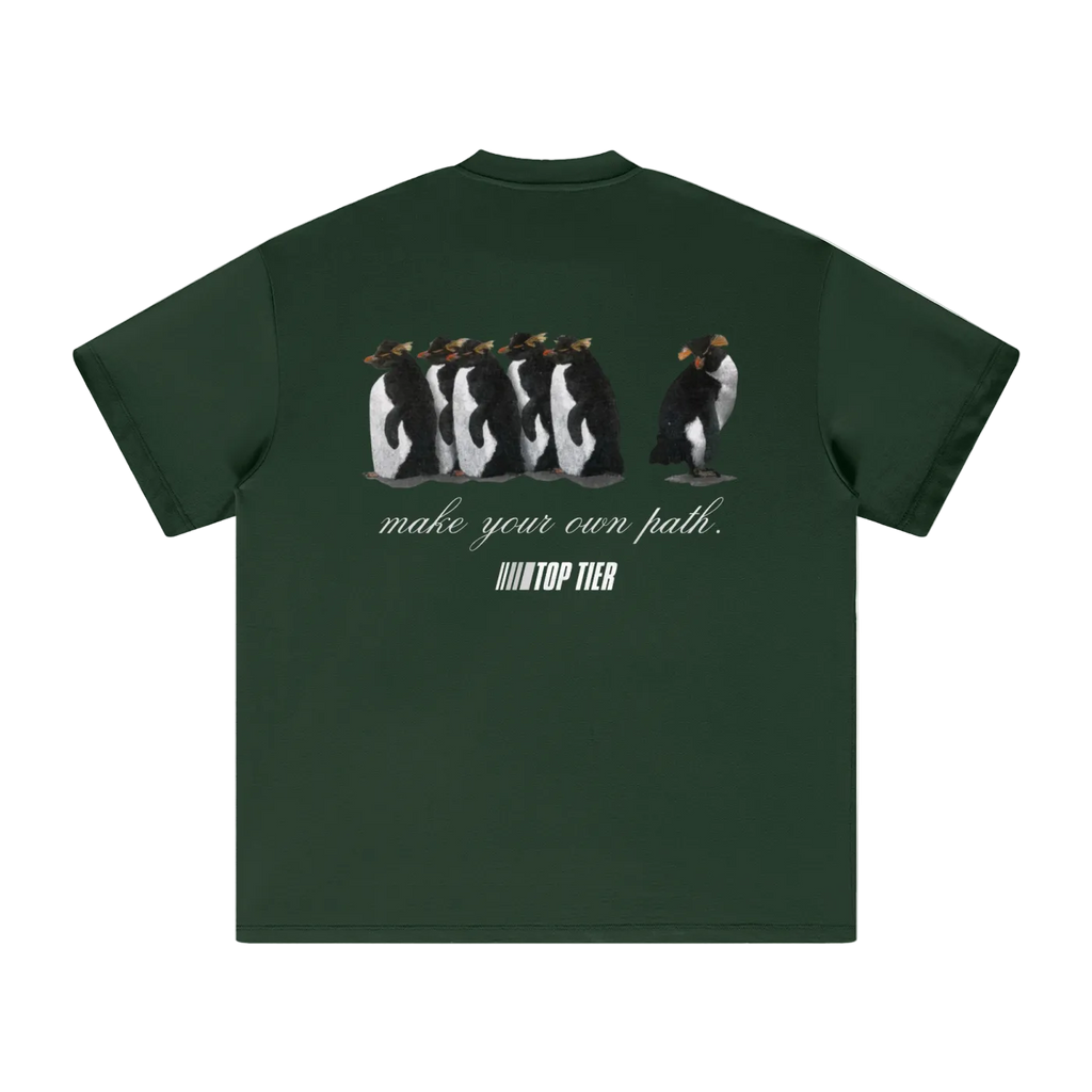"Make Your Own Path" Heavyweight Earth Tone T-Shirt (White)