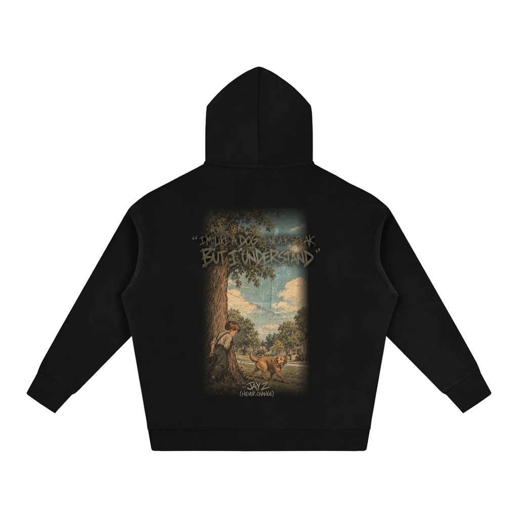 "I Never Speak But I Understand" Oversized Hoodie