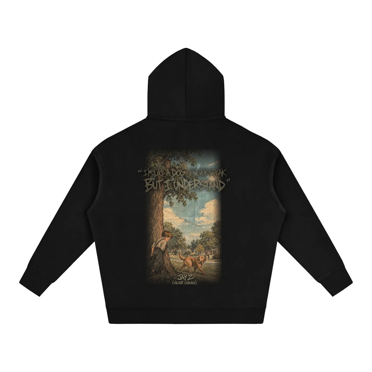 "I Never Speak But I Understand" Oversized Hoodie