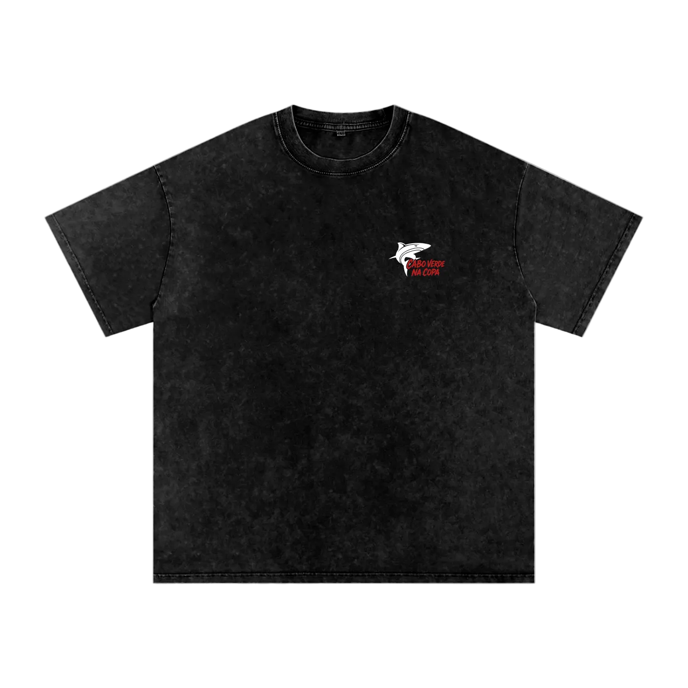 Cabo Verde Na Copa Red Washed Oversized T-Shirt