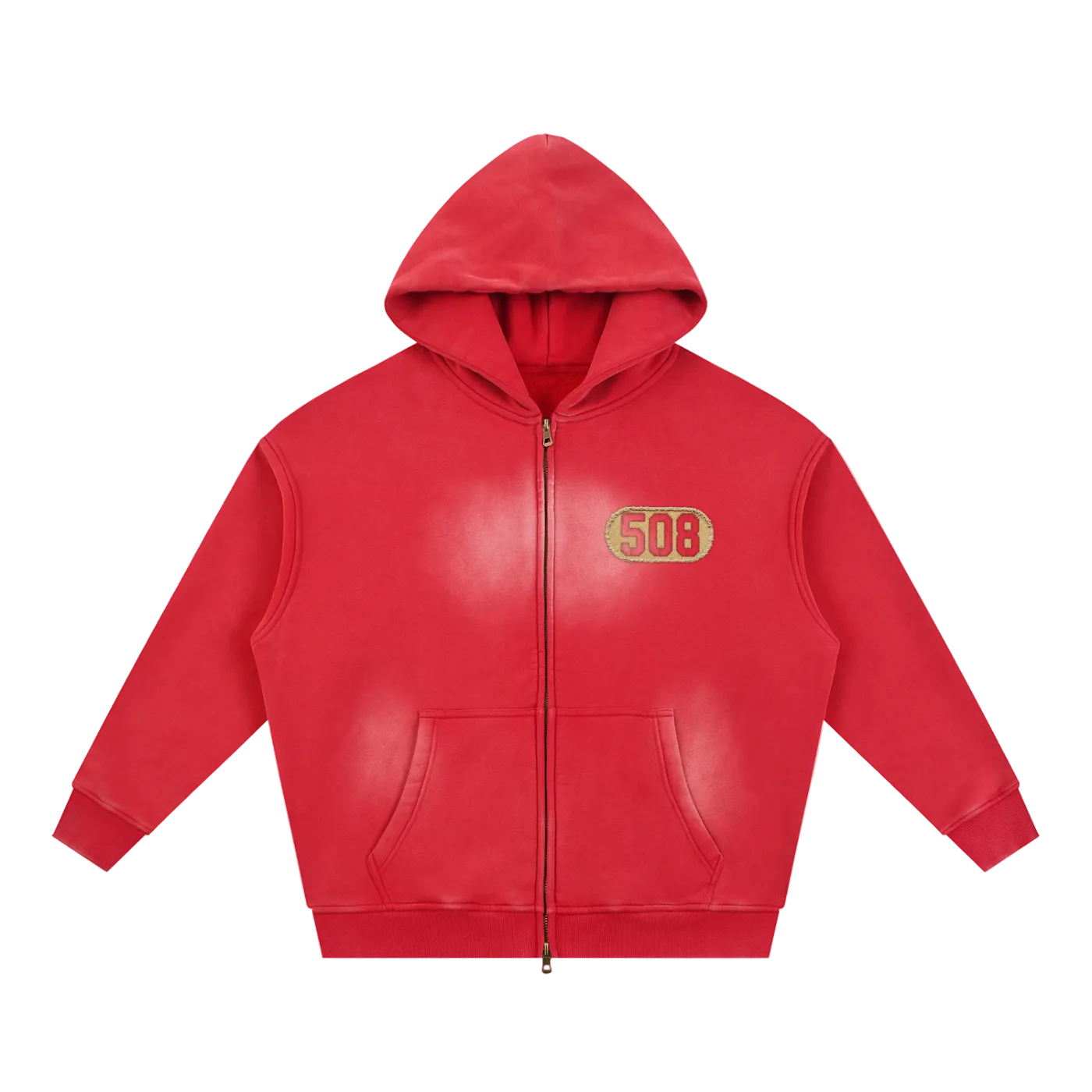 508 Sunfade Zipper Boxy Hoodie