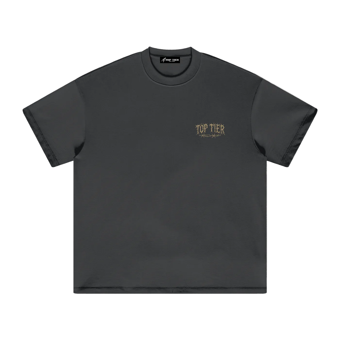 Top Tier Barbed Wire Heavyweight Earth Tone T-Shirt