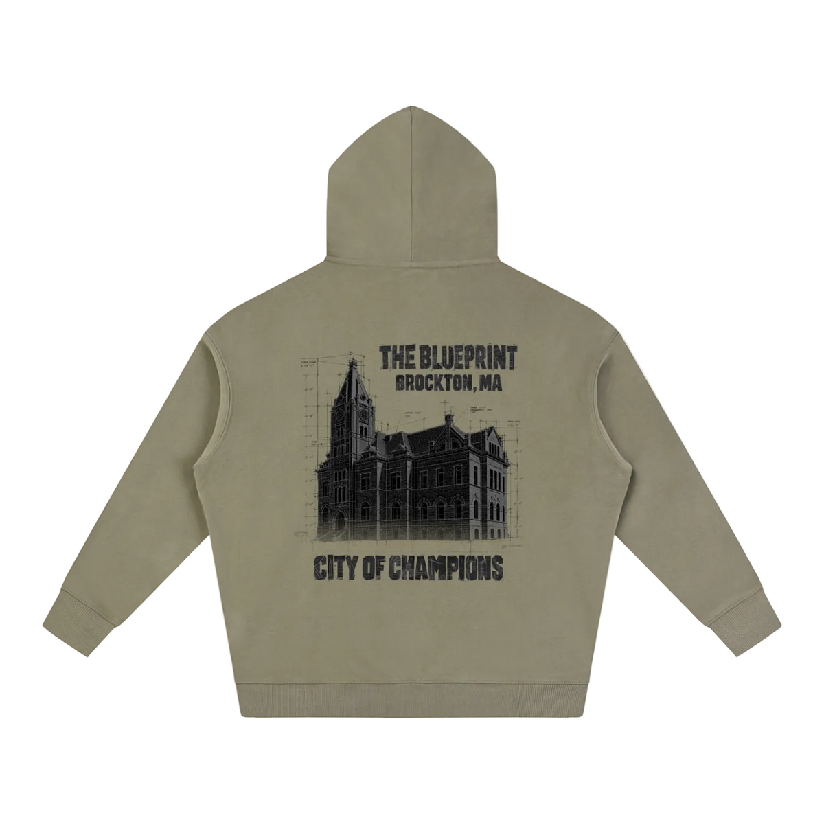 "Brockton - The Blueprint" Oversized Hoodie