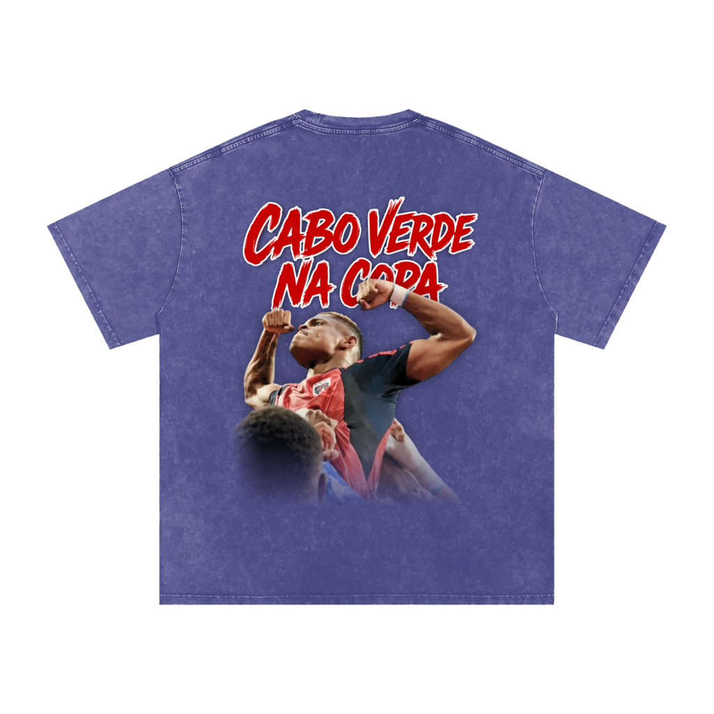 Hélio Varela "Cabo Verde Na Copa" Washed Oversized T-Shirt
