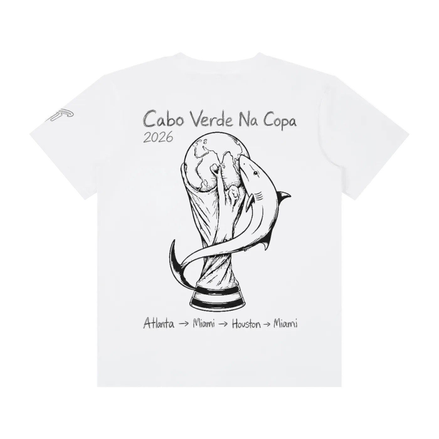 Cabo Verde World Cup 2026 Sketch T-Shirt