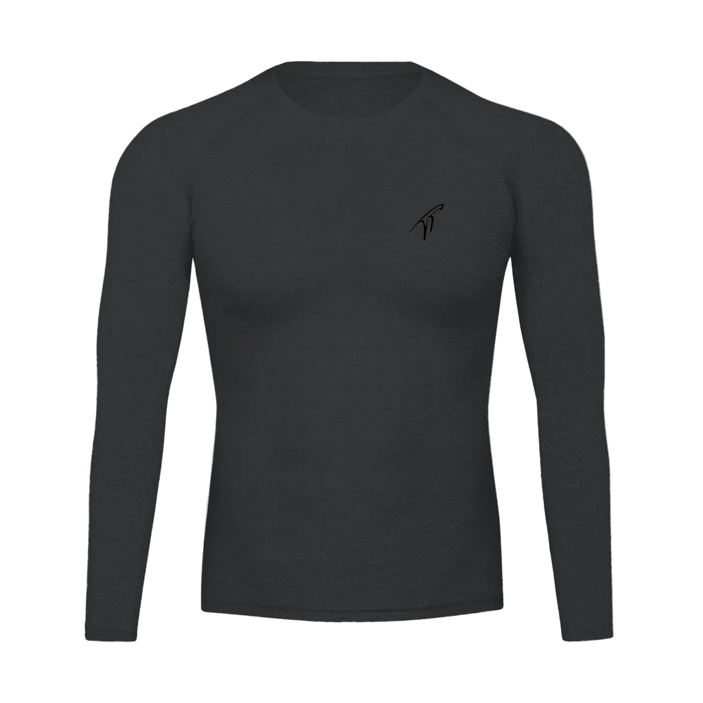 Haut de compression noir à manches longues « TT »