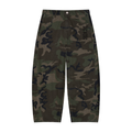 Top Tier Camo Barrel Leg Cargo Pants