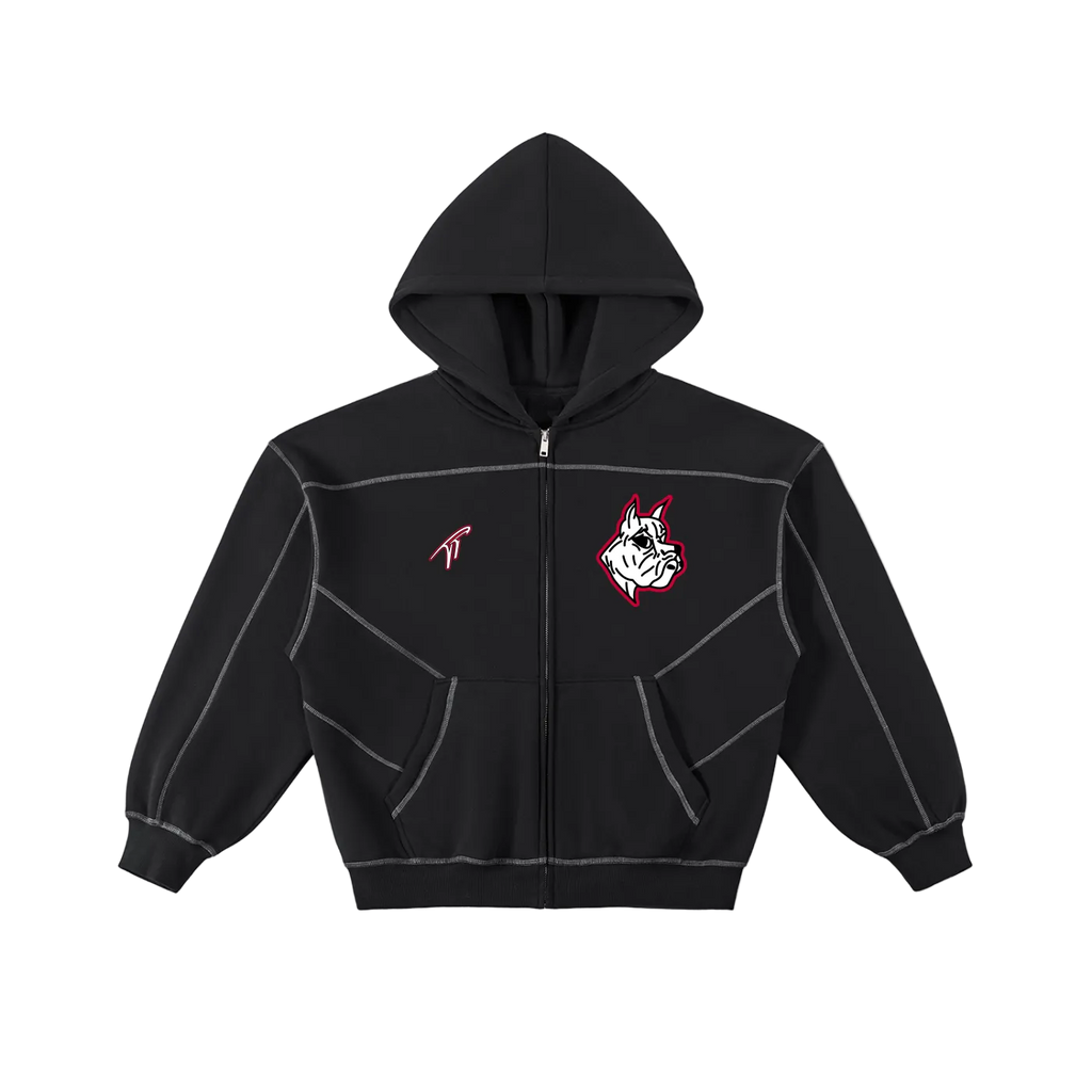 Sweat à capuche officiel de l'équipe masculine de basketball du lycée Brockton (édition joueur) - PRENEZ UNE TAILLE AU-DESSUS